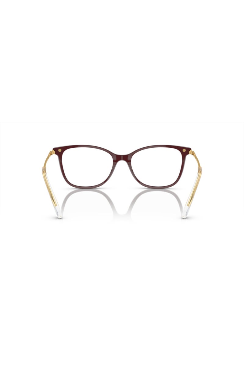 SWAROVSKI Square Eyeglasses in Burgundy for Women - Image 3